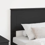 vidaXL Κεφαλάρι με κεφαλάρι Μαύρη Οξυά 100 cm Επεξεργασμένο ξύλο