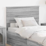 vidaXL Κεφαλάρι με κεφαλάρι Γκρίζο Σονομα 80 cm Επεξεργασμένο ξύλο