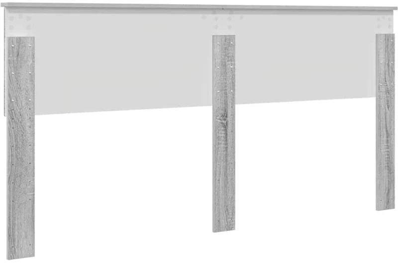 vidaXL Κεφαλάρι με κεφαλάρι Γκρίζο Σονομα 180 cm Επεξεργασμένο ξύλο