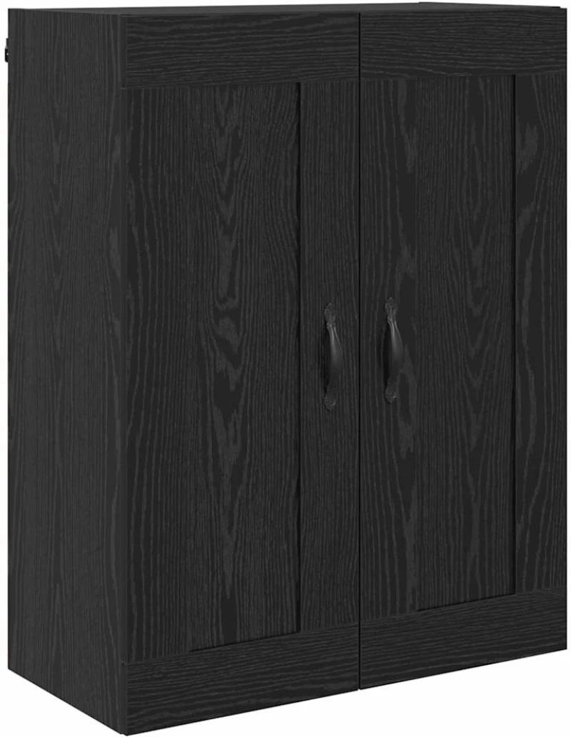 vidaXL Highboard Μαύρη Οξυά 69,5 x 34 x 180 εκ. Επεξεργασμένο ξύλο