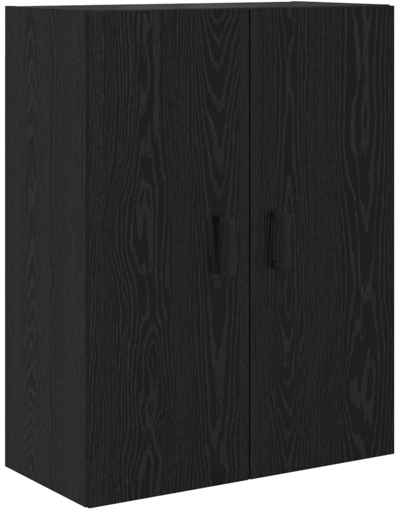 vidaXL Highboard Μαύρη Οξυά 69,5 x 34 x 180 εκ. Επεξεργασμένο ξύλο