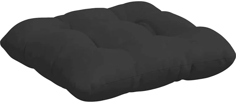 vidaXL Μαξιλάρια καθισμάτων 4 pcs Μαύρο 45 x 45 cm Ύφασμα Μικροΐνας