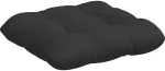vidaXL Μαξιλάρια καθισμάτων 4 pcs Μαύρο 45 x 45 cm Ύφασμα Μικροΐνας