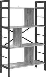 vidaXL Ράφι Βιβλίων Γκρίζο Σονομα 75 x 30 x 123,5 εκ.
