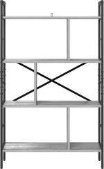 vidaXL Ράφι Βιβλίων Γκρίζο Σονομα 75 x 30 x 123,5 εκ.