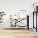 vidaXL Ράφι Βιβλίων Δρύς Sonoma 75 x 30 x 58,5 εκ. Επεξεργασμένο ξύλο