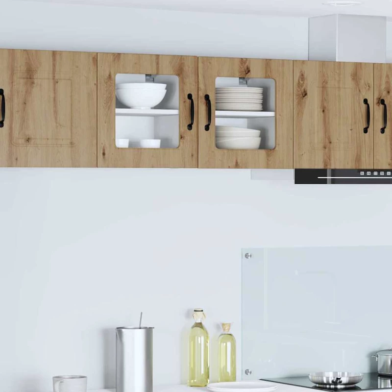 vidaXL Κρεμαστό ντουλάπι κουζίνας 2 pcs Artisan Oak 40 x 31 x 40 εκ.