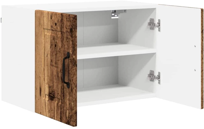 vidaXL Κρεμαστό ντουλάπι κουζίνας 2 pcs Παλιό Ξύλο 60 x 31 x 40 εκ