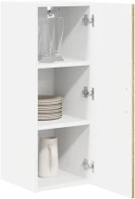 vidaXL Κρεμαστό ντουλάπι κουζίνας 2 pcs Δρύς Sonoma 30 x 31 x 80 εκ.