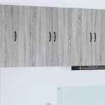 vidaXL Κρεμαστό ντουλάπι κουζίνας Γκρίζο Σονομα 60 x 31 x 80 εκ.