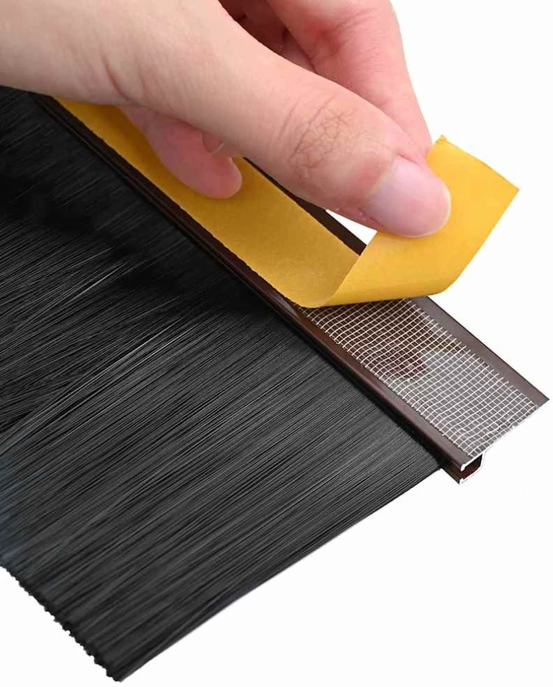 vidaXL Αυτοκόλλητες σφραγίδες πόρτας 2 pcs Καφέ 100 cm