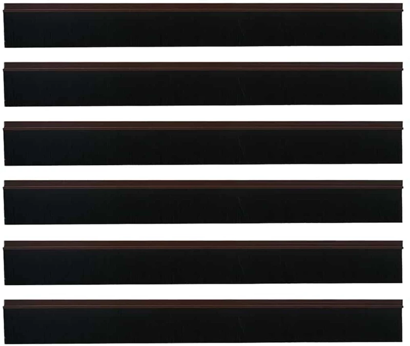 vidaXL Αυτοκόλλητες σφραγίδες πόρτας 6 pcs Καφέ 100 cm