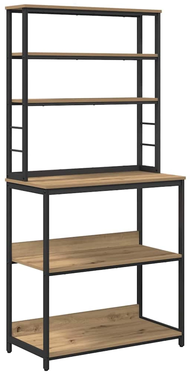 vidaXL Ράφι Κουζίνας Artisan Oak 80 x 40 x 168 εκ Επεξεργασμένο ξύλο