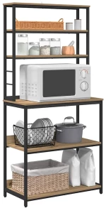 vidaXL Ράφι Κουζίνας Artisan Oak 80 x 40 x 168 εκ Επεξεργασμένο ξύλο