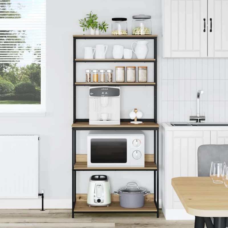 vidaXL Ράφι Κουζίνας Artisan Oak 80 x 40 x 168 εκ Επεξεργασμένο ξύλο
