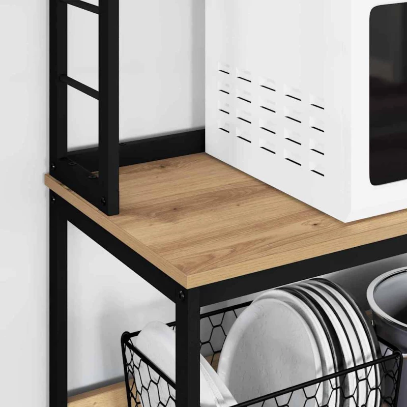vidaXL Ράφι Κουζίνας Artisan Oak 80 x 40 x 168 εκ Επεξεργασμένο ξύλο