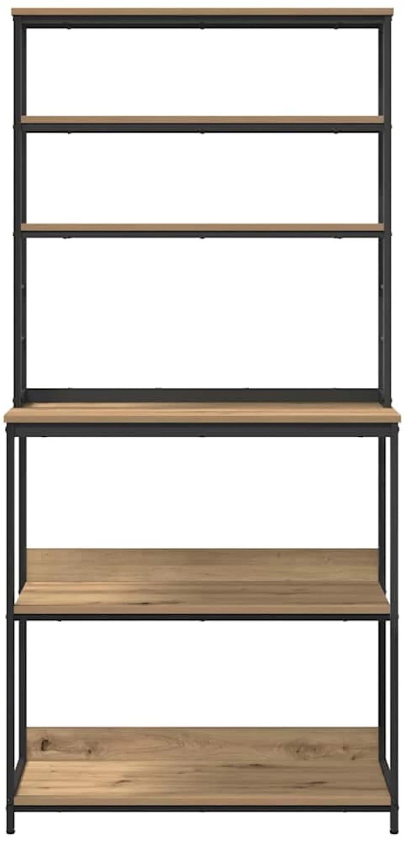 vidaXL Ράφι Κουζίνας Artisan Oak 80 x 40 x 168 εκ Επεξεργασμένο ξύλο