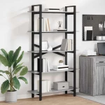 vidaXL Ράφι Βιβλίων Γκρίζο Σονομα 100 x 33,5 x 178 εκ