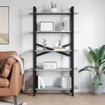 vidaXL Ράφι Βιβλίων Γκρίζο Σονομα 100 x 33,5 x 178 εκ