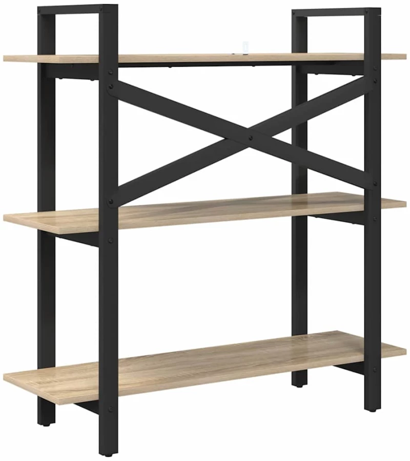 vidaXL Ράφι Βιβλίων Δρύς Sonoma 100 x 33,5 x 102 εκ Επεξεργασμένο ξύλο