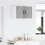 vidaXL Κρεμαστό ντουλάπι κουζίνας 2 pcs Γκρίζο Σονομα 30 x 31 x 40 εκ.