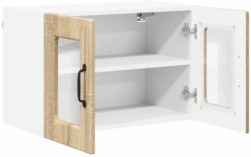 vidaXL Κρεμαστό ντουλάπι κουζίνας 2 pcs Δρύς Sonoma 60 x 31 x 40 εκ