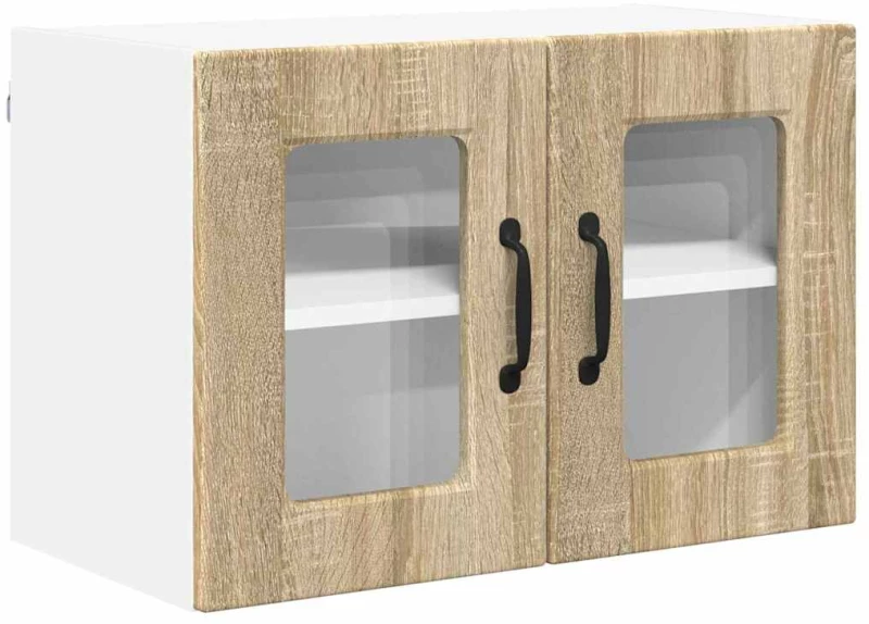 vidaXL Κρεμαστό ντουλάπι κουζίνας 2 pcs Δρύς Sonoma 60 x 31 x 40 εκ