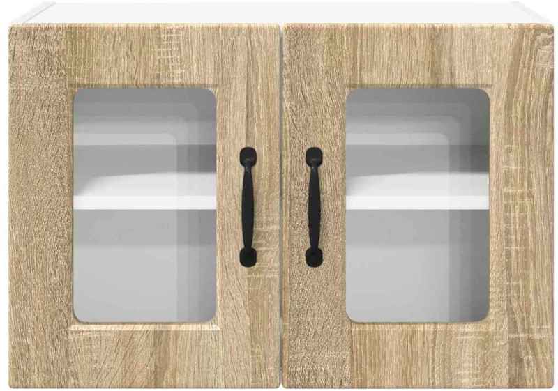 vidaXL Κρεμαστό ντουλάπι κουζίνας 2 pcs Δρύς Sonoma 60 x 31 x 40 εκ