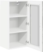 vidaXL Κρεμαστό ντουλάπι κουζίνας με ράφι 2 pcs Σκυρόδεμα Γκρι