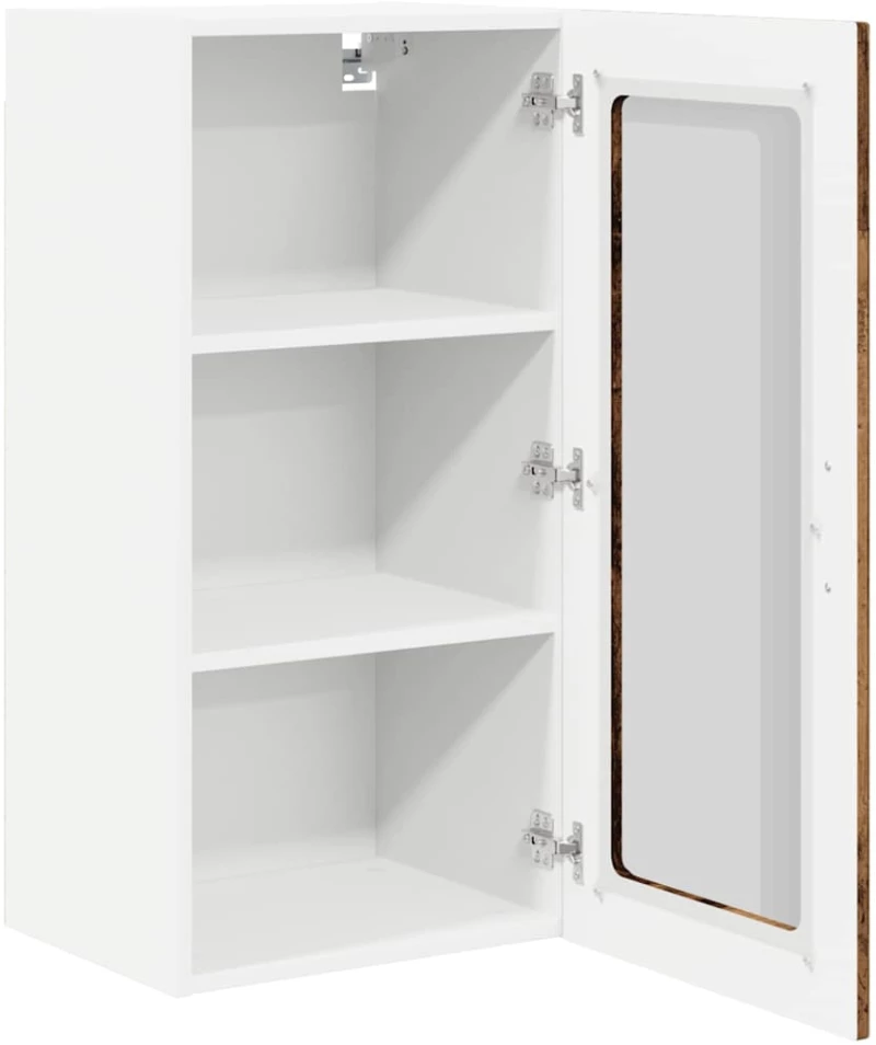 vidaXL Κρεμαστό ντουλάπι κουζίνας 2 pcs Παλιό Ξύλο 40 x 31 x 80 εκ.