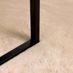 vidaXL Χαλιά Ψεύτικου Κουνελιού Olite Μπεζ 120 x 120 cm Πολυεστέρας