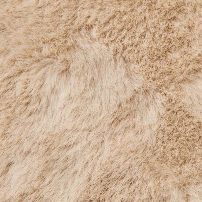 vidaXL Χαλιά Ψεύτικου Κουνελιού Olite Μπεζ 120 x 120 cm Πολυεστέρας