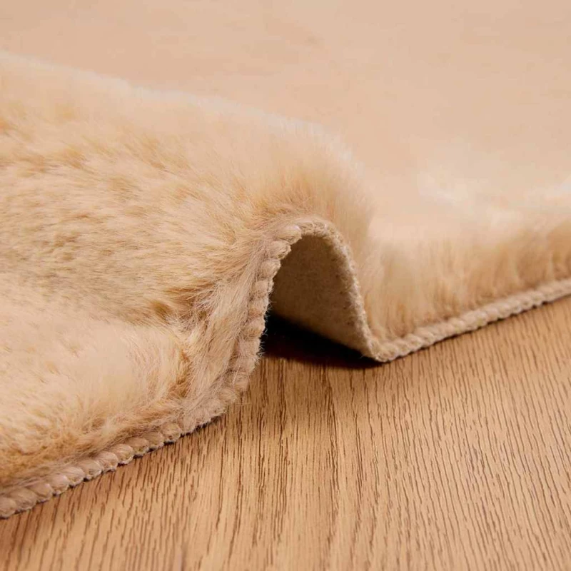 vidaXL Χαλιά Ψεύτικου Κουνελιού Olite Taupe 80 x 200 cm Πολυεστέρας