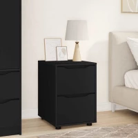 vidaXL Ντουλάπι αποθήκευσης Μαύρο 40 x 48 x 57 εκ Επεξεργασμένο ξύλο