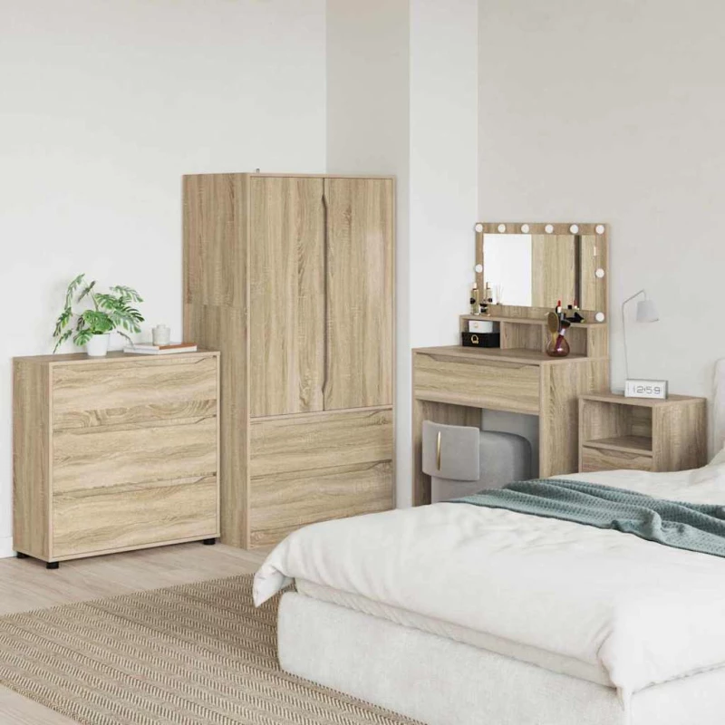 vidaXL Ντουλάπι αποθήκευσης Δρύς Sonoma 80 x 31 x 81 εκ