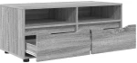vidaXL Ντουλάπι TV Γκρίζο Σονομα 100 x 48 x 43 εκ. Επεξεργασμένο ξύλο