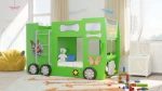 Κρεβάτι παιδικό Happy Bus-Prasino