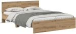 vidaXL Σκελετός Κρεβατιού Artisan Oak 120 x 200 cm Επεξεργασμένο ξύλο