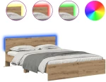 vidaXL Σκελετός Κρεβατιού Artisan Oak 150 x 200 cm Επεξεργασμένο ξύλο