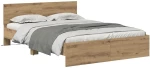 vidaXL Σκελετός Κρεβατιού Artisan Oak 150 x 200 cm Επεξεργασμένο ξύλο