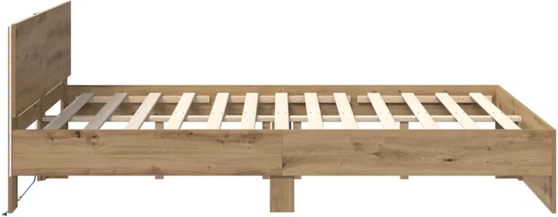 vidaXL Σκελετός Κρεβατιού Artisan Oak 150 x 200 cm Επεξεργασμένο ξύλο