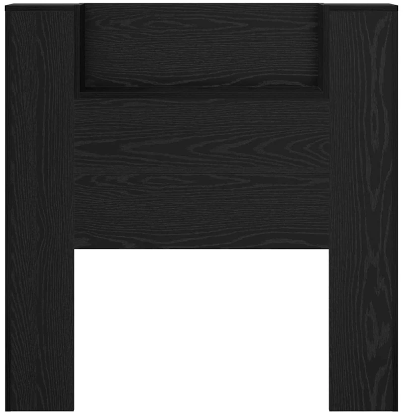 vidaXL Κεφαλάρι Μαύρη Οξυά 100 x 15 x 103,5 εκ. Επεξεργασμένο ξύλο