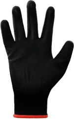 vidaXL Γάντια Εργασίας 24 pcs Μαύρο 7 / S Πολυεστέρας