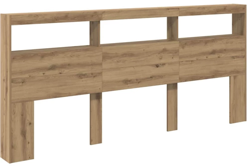 vidaXL Κεφαλάρι Artisan Oak 220 x 17 x 102 cm Επεξεργασμένο ξύλο
