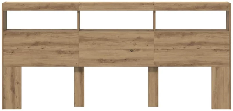 vidaXL Κεφαλάρι Artisan Oak 220 x 17 x 102 cm Επεξεργασμένο ξύλο