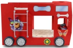 Κρεβάτι παιδικό Happy Bus-Kokkino