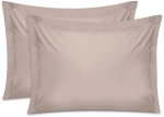 Μαξιλαροθήκες ύπνου Tonne Cotton Box Σετ 2 τμχ χρώμα μπεζ 50x70+5εκ.