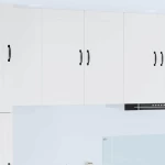 vidaXL Κρεμαστό ντουλάπι κουζίνας με ράφι Λευκό 80 x 31 x 80 εκ.