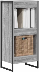 vidaXL Βιβλιοθήκη Γκρίζο Σονομα 80 x 30 x 155 εκ Επεξεργασμένο ξύλο