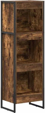 vidaXL Βιβλιοθήκη Καπνιστό Δρύς 80 x 30 x 155 εκ Επεξεργασμένο ξύλο